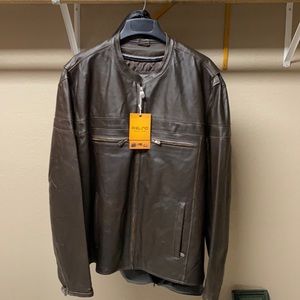 Men’s Wilda pielino premium leather jacket, sz 3 x, never been worn!! NWT